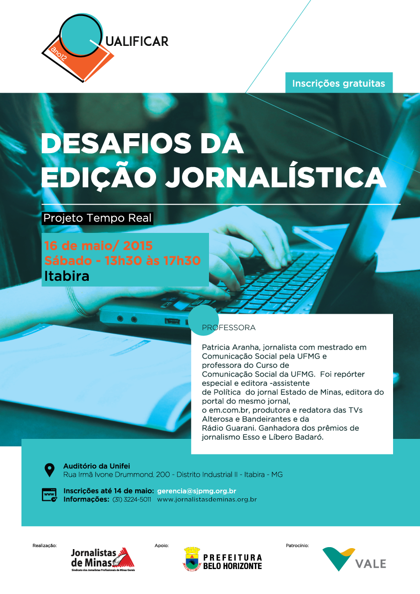 Últimos dias para inscrição no curso ‘Desafios da edição jornalística’ em Itabira
