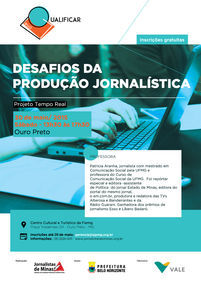 Inscrições para o curso ‘Desafios da produção jornalística’ em Ouro Preto estão encerradas