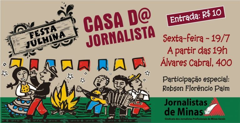 Robson Florêncio fará participação especial na Festa Julhina da Casa do Jornalista