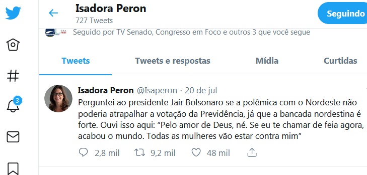 Jornalistas respondem a mais um ataque do presidente