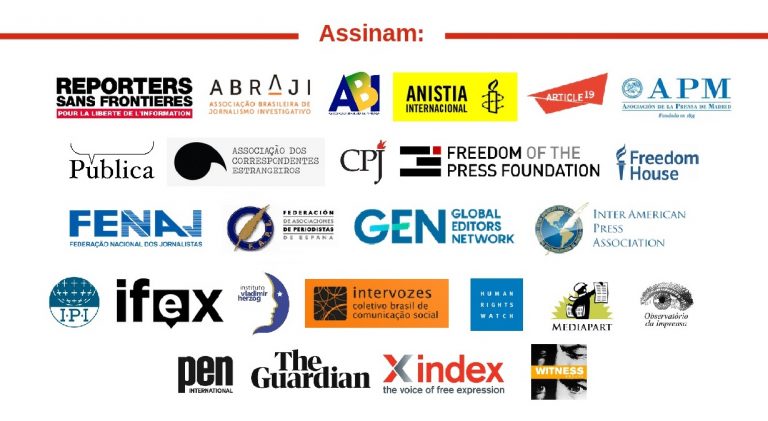 Chamado Internacional em defesa da liberdade de imprensa no Brasil
