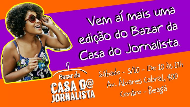 Bazar da Casa do Jornalista será neste sábado 5/10. Participe!