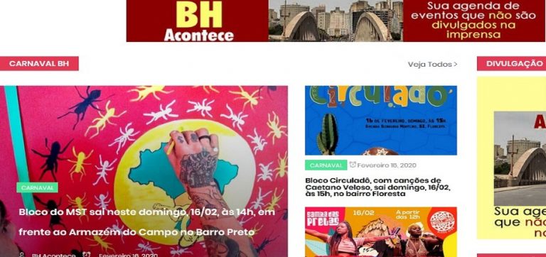 BH Acontece: novo veículo tem espaço para eventos alternativos