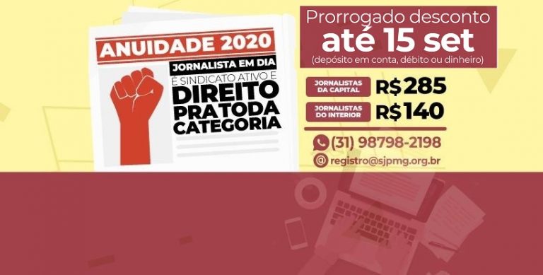 SJPMG prorroga campanha de pagamento da Anuidade 2020 com desconto