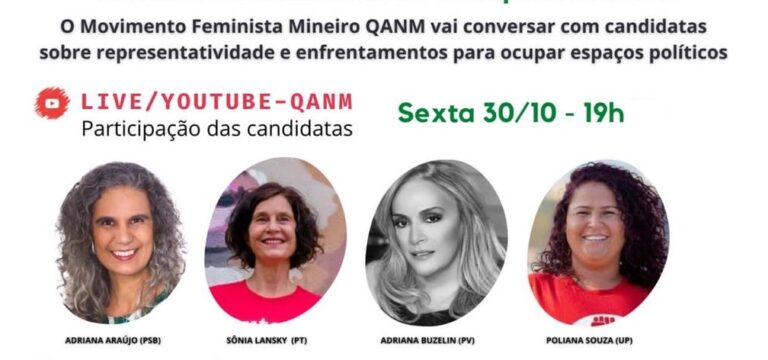Mais mulheres progressistas nas Câmaras de Vereadores: debate com candidatas nesta sexta 30/10