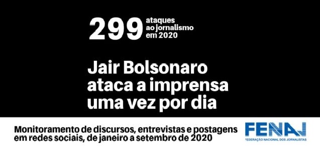 Em nove meses, Bolsonaro cometeu 299 ataques ao jornalismo