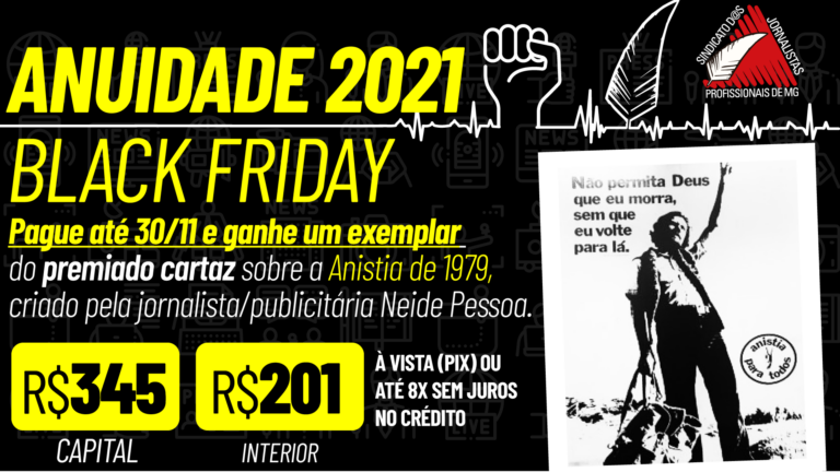 Sindicato lança ‘black friday’ da Anuidade 2021. Confira as condições