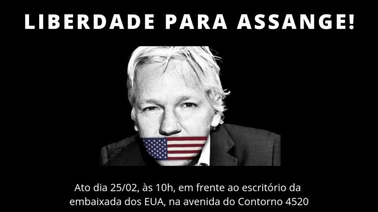 SJPMG promove ato pela libertação de Julian Assange