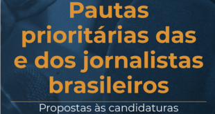 Capa: oito pautas prioritários das e dos jornalistas brasileiros