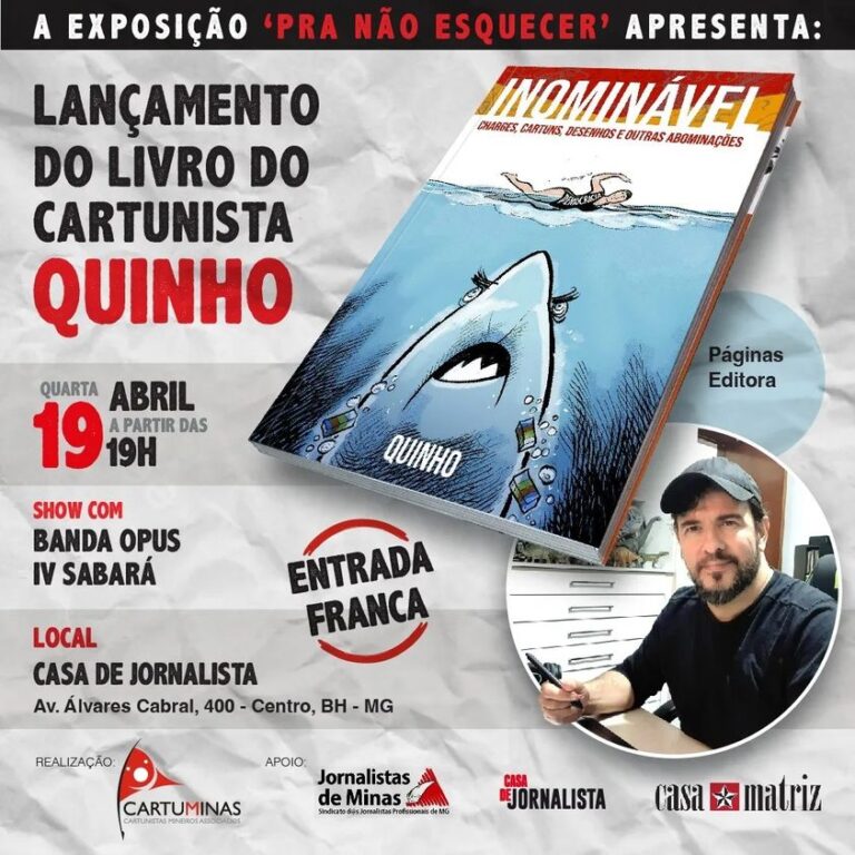 Quinho lança livro de charges sobre “o pior presidente da história do país”