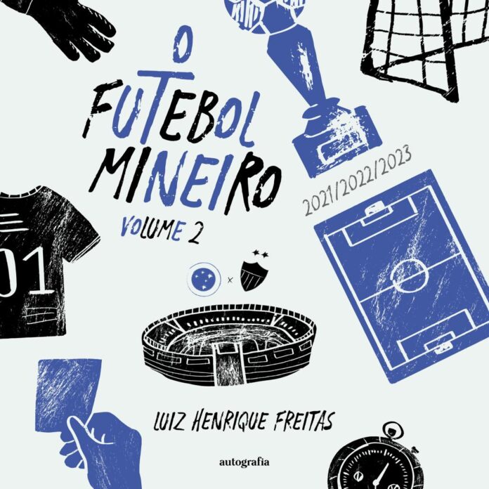 ilustração livro sobre futebol mineiro