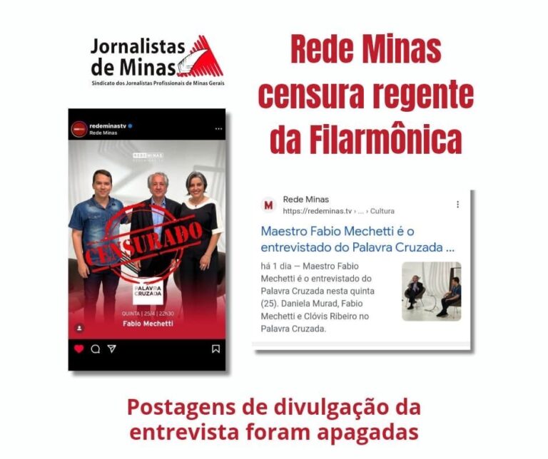Rede Minas censura entrevista com regente da Filarmônica