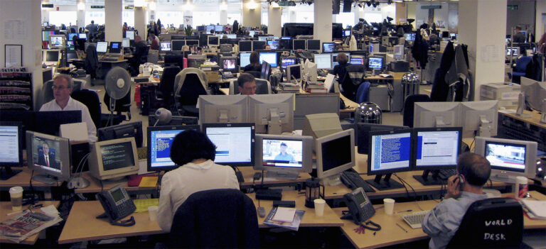 redação de jornalismo