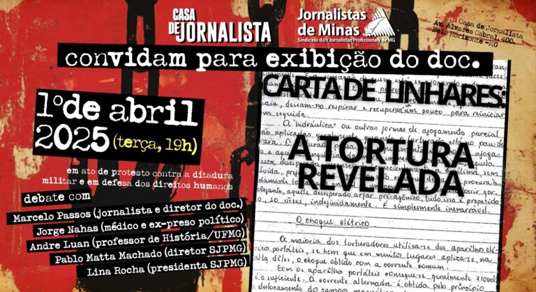 SJPMG e Casa de Jornalista exibem documentário e realizam debate sobre ditadura militar e direitos humanos